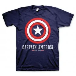 Pánské tričko Marvel CAPTAIN AMERICA LOGO modrá navy