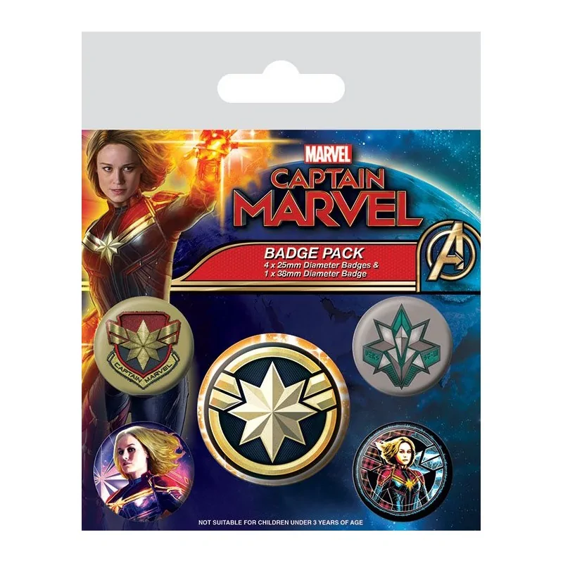 Captain Marvel Odznáčky 5-Pack