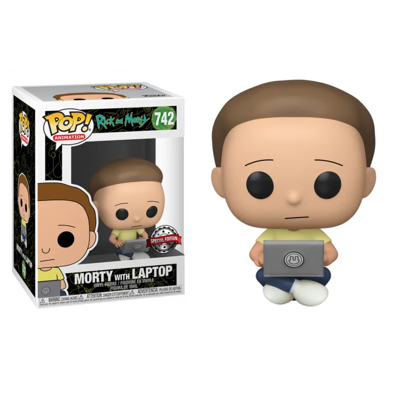 Funko POP figurka Rick and Morty - Morty with Laptop 9 cm special edition