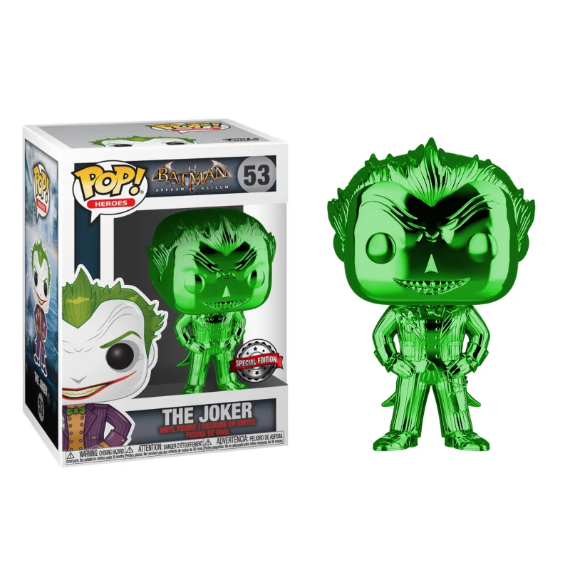 POP figure Joker chrome green 9 cm