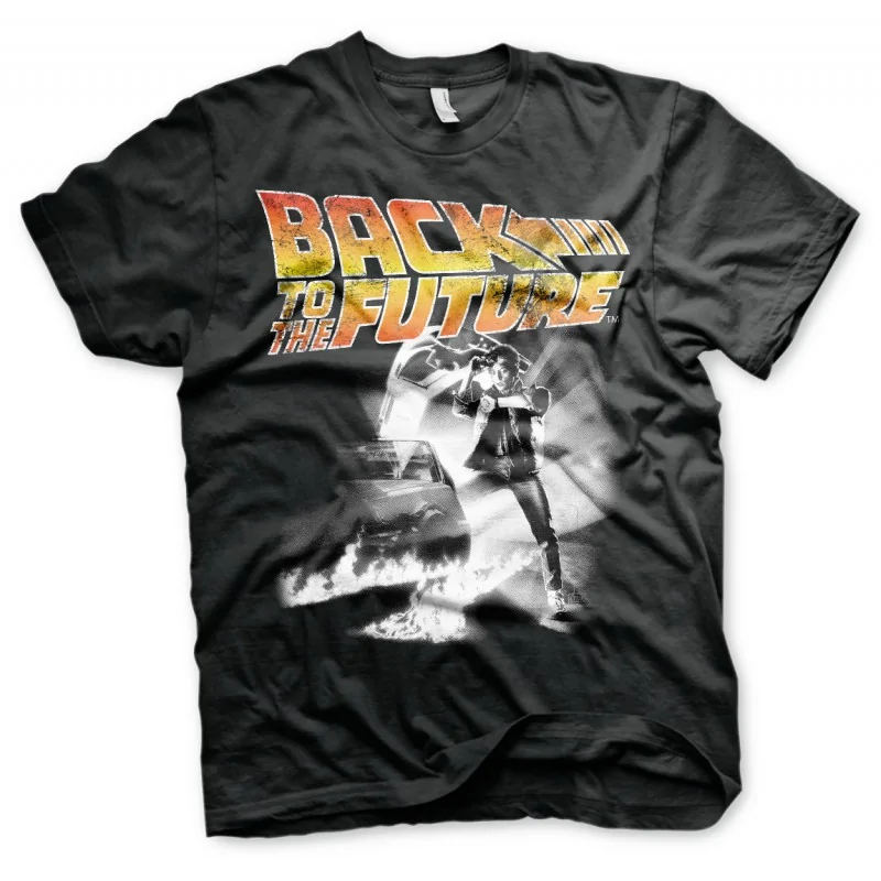 Men T-shirt Back to the future black