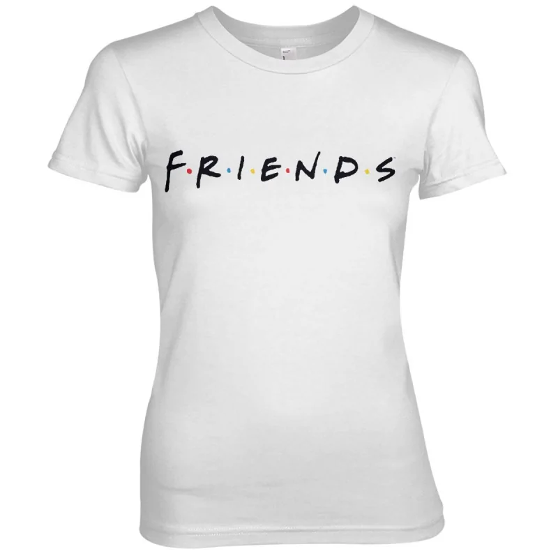 Dámské tričko Přátelé Logo bílé