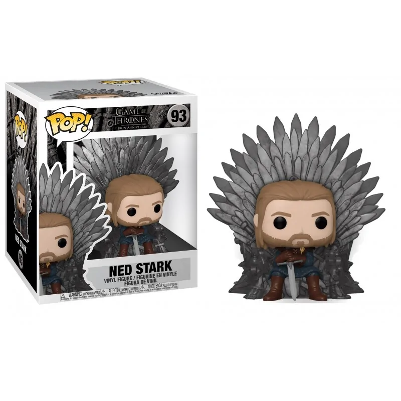 POP figure Game of Thrones Ned Stark on Throne 15 cm
