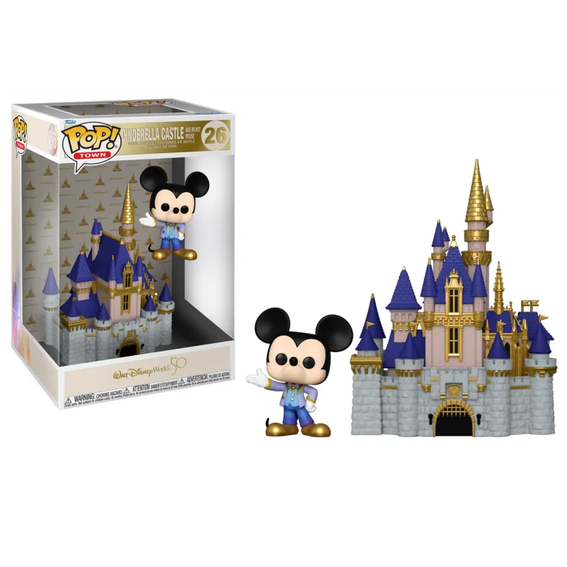 POP figurka Mickey Mouse a Cinderella Castle 20 cm
