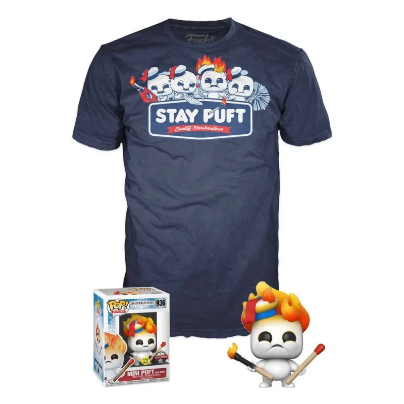 POP FIGURE AND T-SHIRT Ghostbusters Stay Puft