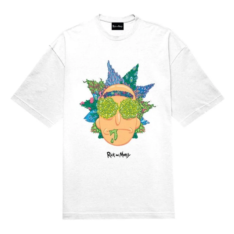Pánské tričko Rick and Morty - Ricks Head bílé