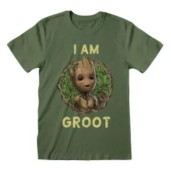 MEN T-SHIRT I am Groot green