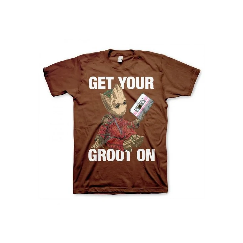 Pánské tričko Groot hnědé