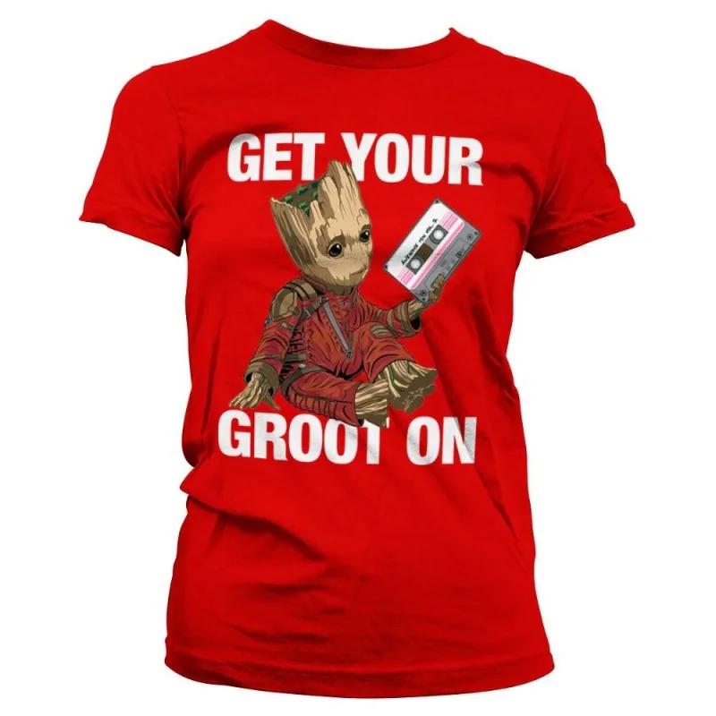 Dámské tričko Groot červené