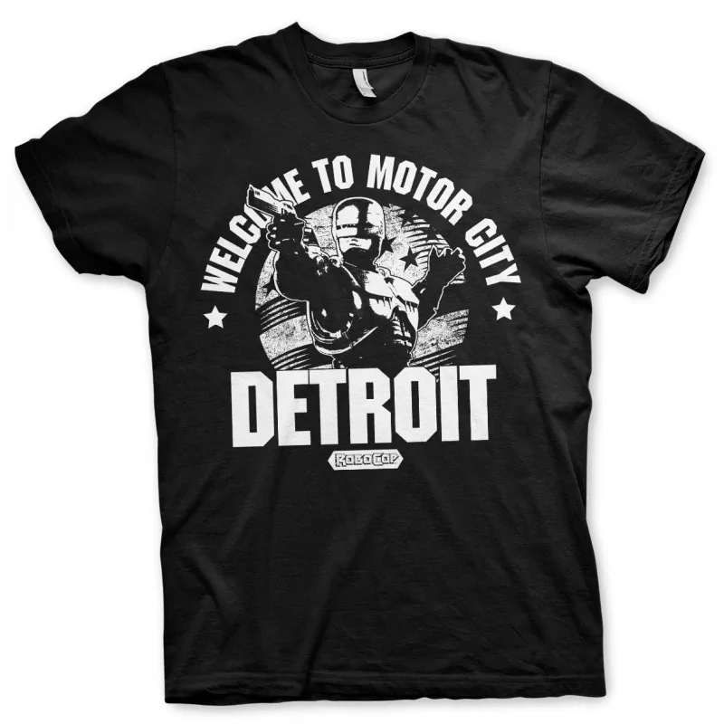 Men T-shirt Robocop - Welcome To Motor City black