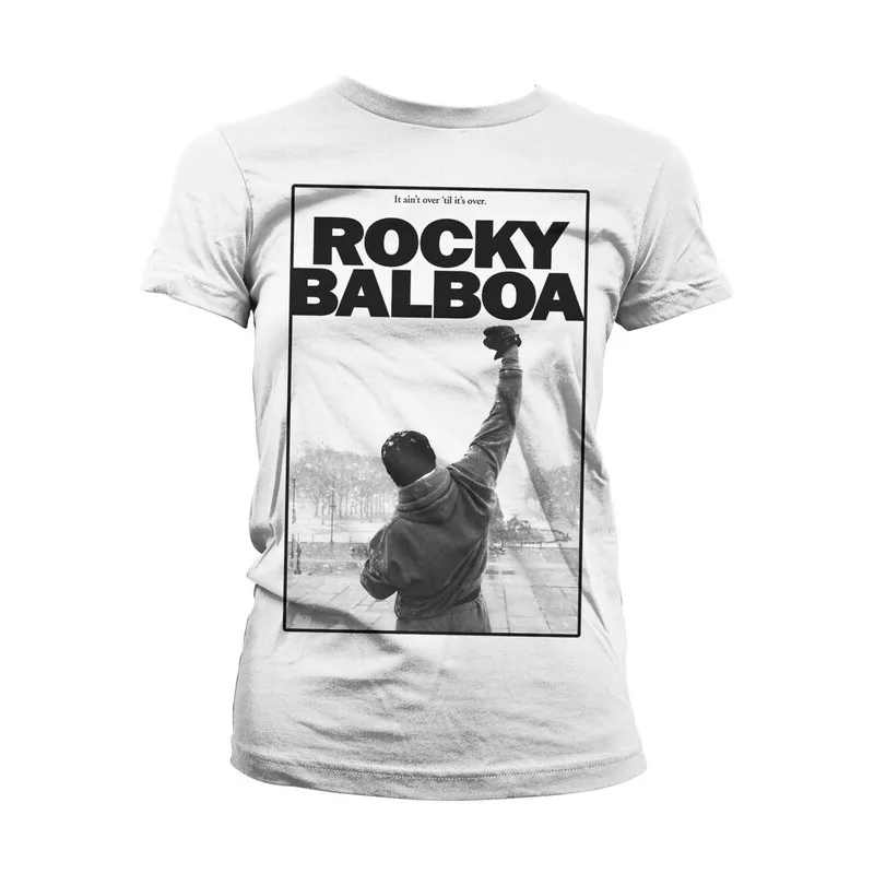 Women T-shirt Rocky Balboa white