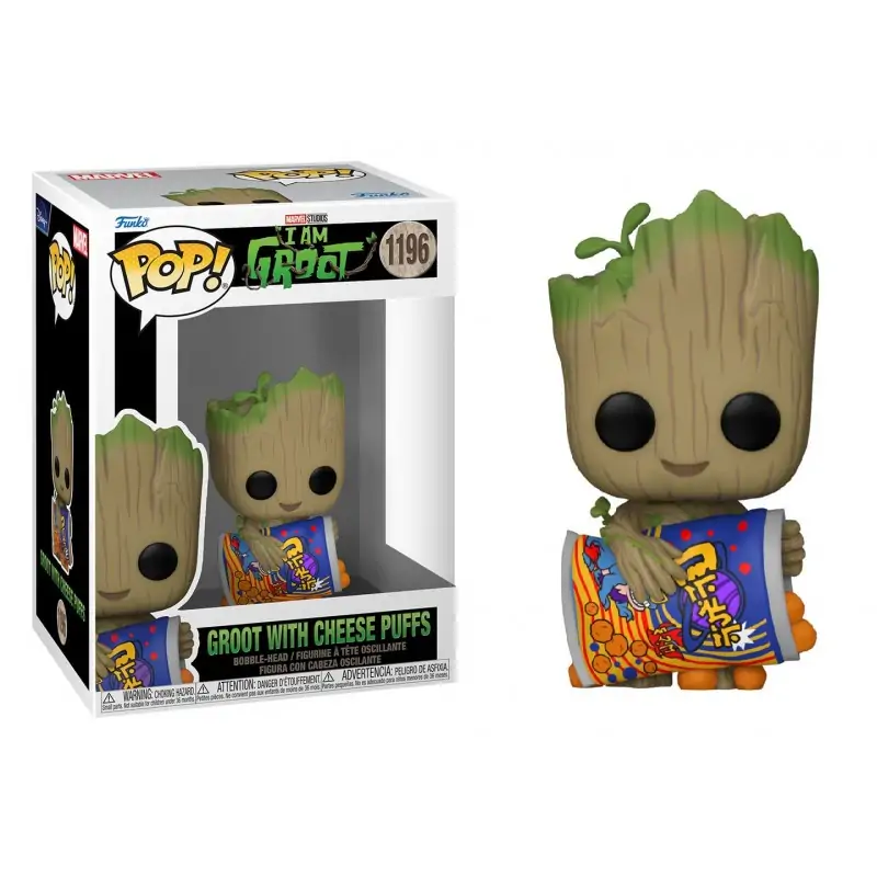 POP figure I am Groot - Groot with Cheese Puffs 9 cm