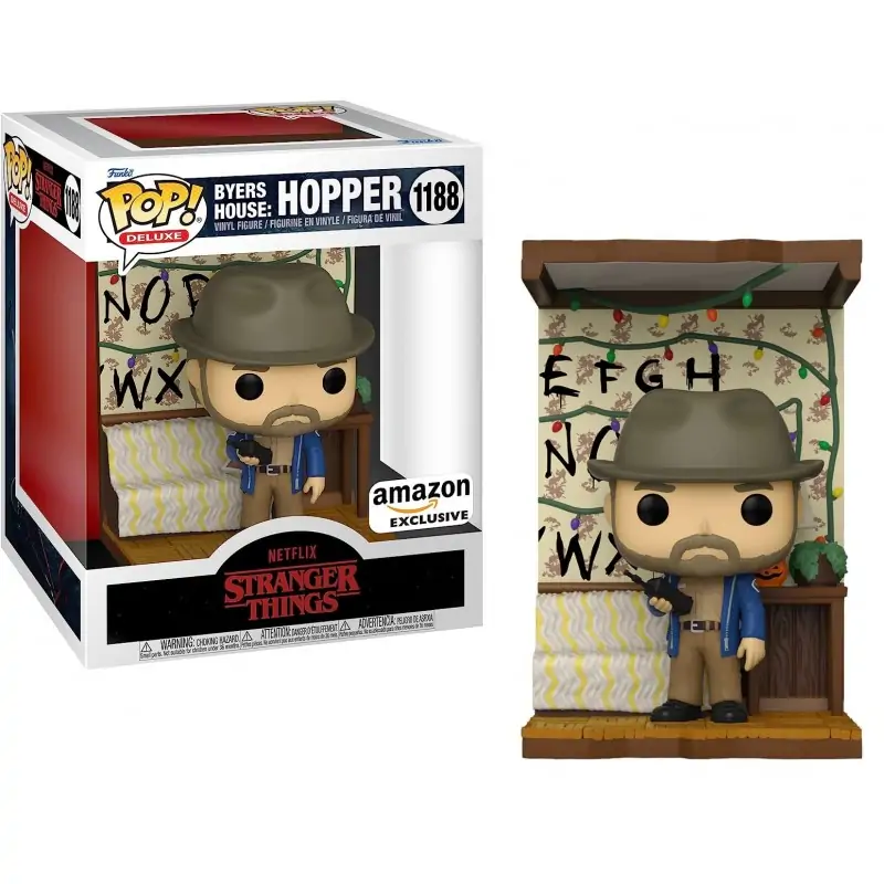 POP figure Stranger Things Byers House Hopper 15 cm Amazon exclusive