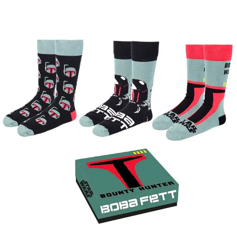 Socks Boba Fett sada 3 socks
