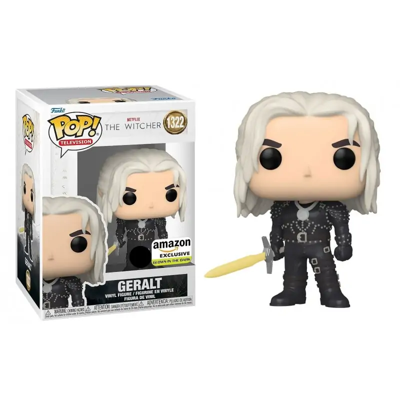 POP figure The Witcher Geralt 9 cm Amazon exclusive GITD