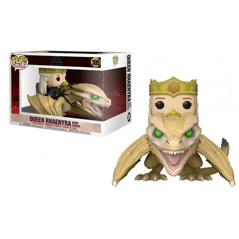 POP figure House of the Dragon Queen Rhaenyra with Syrax 15 cm