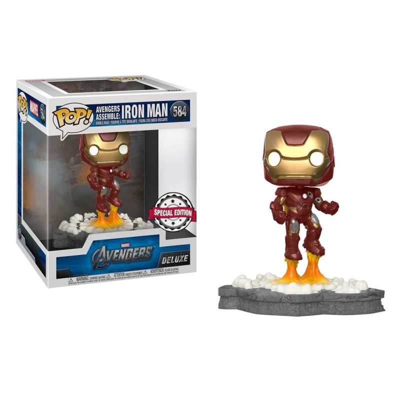 POP figurka Iron Man Assemble 15 cm special edition POŠKOZENÝ OBAL 1
