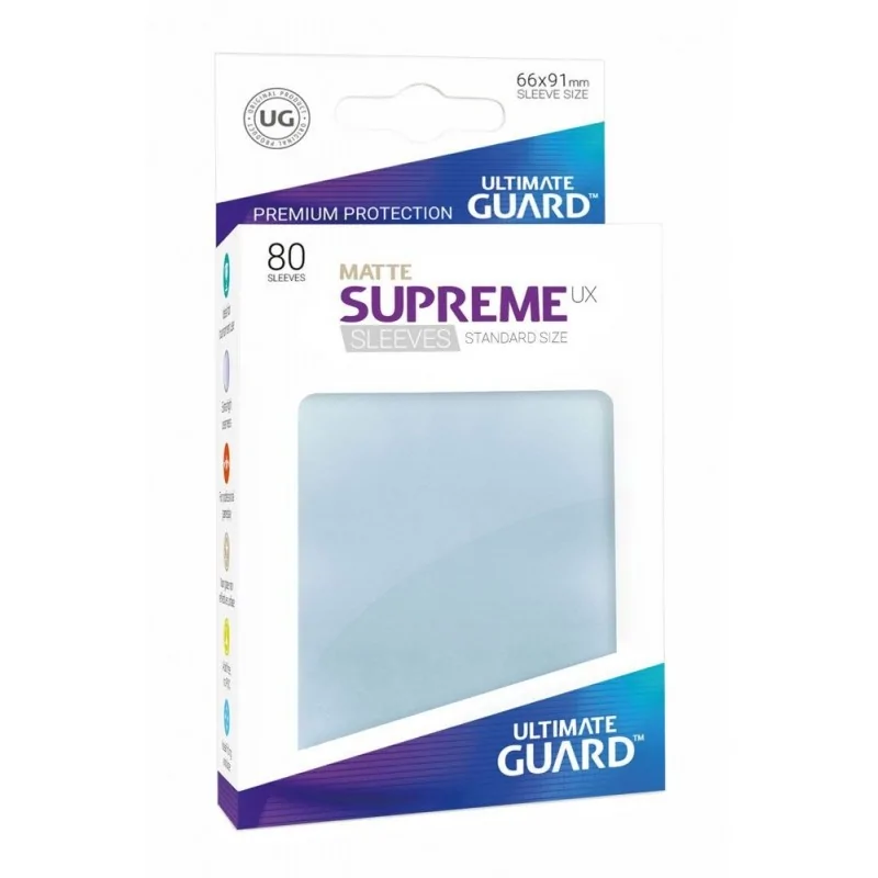 Ultimate Guard Supreme UX Sleeves Standard Size Transparent (80)