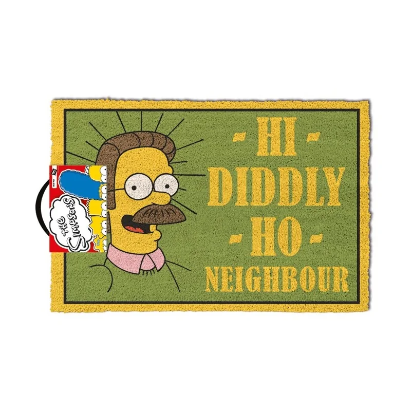 The Simpsons Hi Diddly Ho Neighbour Doormat 60 x 40 cm green