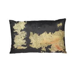 Game of Thrones: Westeros Map Cushion Polštář černý 35cm x 50cm x 8 cm