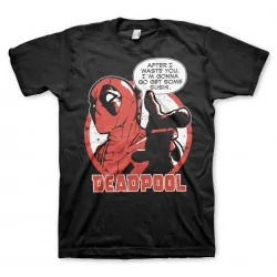 Men T-shirt Marvel Deadpool Sushi black
