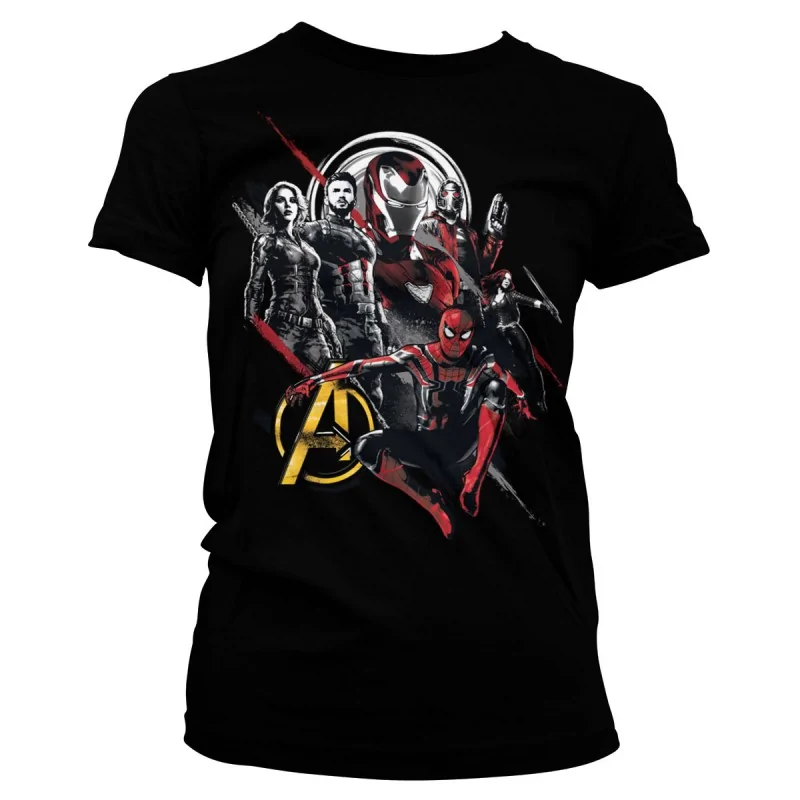 Women T-shirt Marvel Heroes black