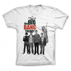 Pánské tričko Big Bang Theory cast bílé