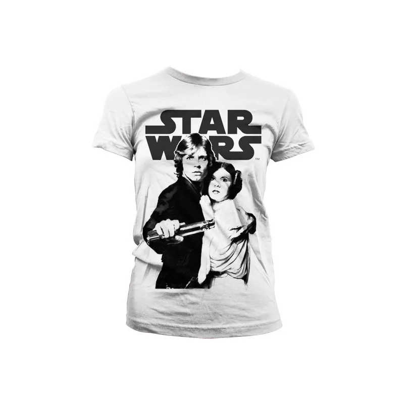 Dámské tričko Star Wars Vintage Poster bílé