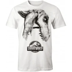 Pánské tričko Jurassic Park Tyra Logo bílé