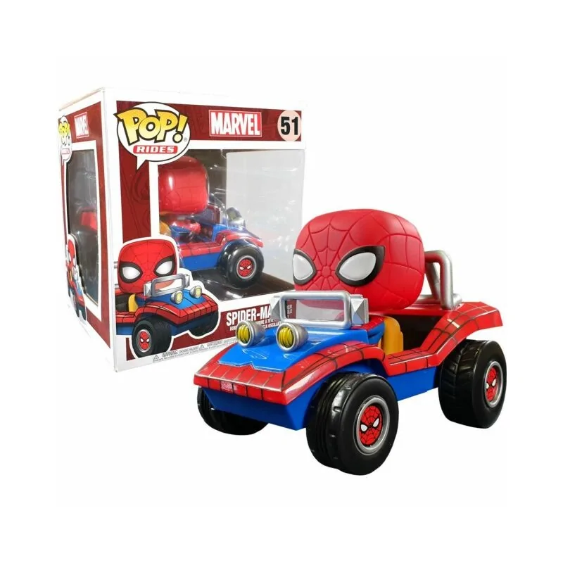 POP figure Marvel Spiderman and SPIDERMOBILE 15 cm exclusive